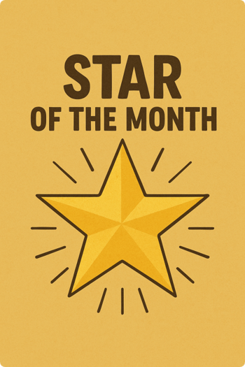 star of the month graphic